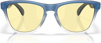 Oakley Frogskins S 53mm Round Sunglasses in Mtt Cyn/blu/clr Shft Fade at Nordstrom