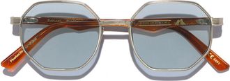 L.G.R Danakil 6691 Mens Sunglasses Silver Size 50