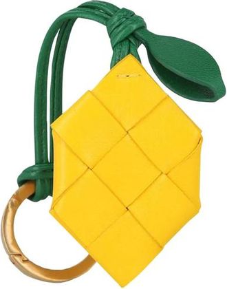 Bottega Veneta Lemon Leather Keyring