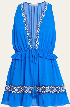 Ramy Brook Gwendolyn Embroidered Coverup Mini Dress