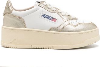 Autry Medalist platform sneakers - women - Leather - 40 - White