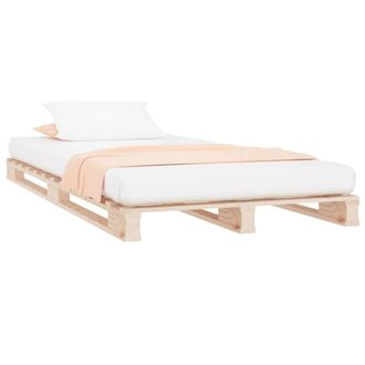 Berkfield Home Pallet Bed 90x200 cm Solid Wood Pine in Light Tan