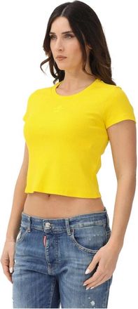 Dsquared2 T-Shirts - Dames - T-shirts - Geel - M - Tops