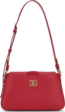 Dolce & Gabbana Telefoontas van Kalfsleer - Dames - Schoudertassen - Rood - ONE Size - Leer - Tassen