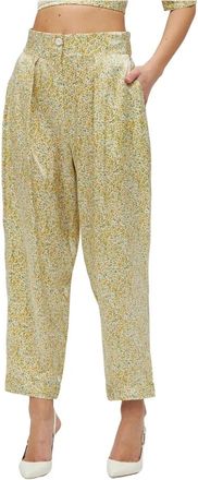 Sabina Mus&aacute;yev Wide Broeken - Dames - Wijde Broeken - Geel - M - Polyester - Broeken