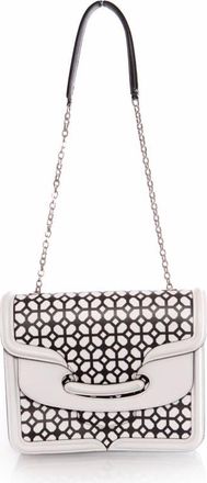 Alexander McQueen Alexander McQueen Pre-owned Womens Heroine Black and White Satchel Bag. - Multicolour Leather - One Size