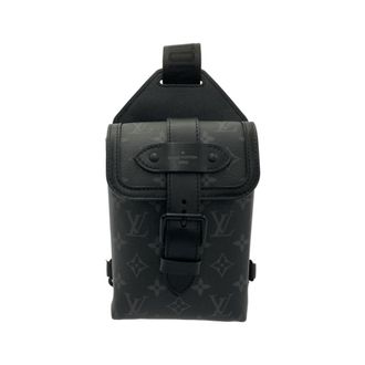 Louis Vuitton Black Coated Canvas Shoulder Bag (Pre-Owned)