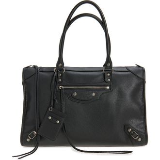 Balenciaga Le City Business Duffle Bag in 1000 Black at Nordstrom