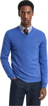 GANT Heren, Truien, Blauw, Maat: 2XL Wol