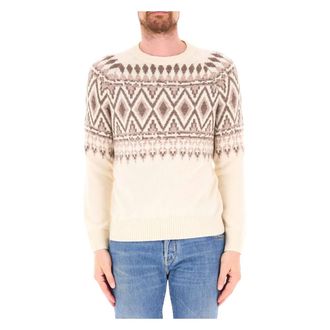 Ballantyne Jersey de Lana 7 Puntos - Knitwear - Hombre - Beige - XL