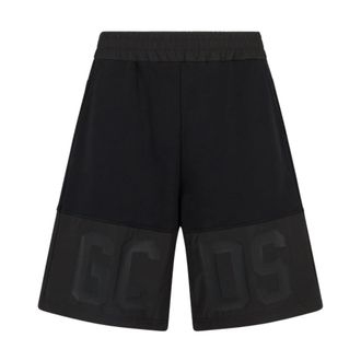 GCDS Band Logo Sweatshorts - Heren - Korte Broeken - Zwart - XS - Katoen - Korte Broeken
