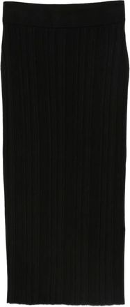 La Petite Robe Di Chiara Boni Gonna aderente Abax a coste - Nero