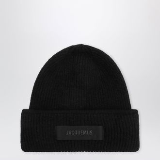 Jacquemus Berretto Gros Grain nero in misto alpaca