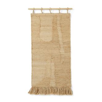 Ferm Living Harvest Wandteppich Jute 50 x 100 cm, natural