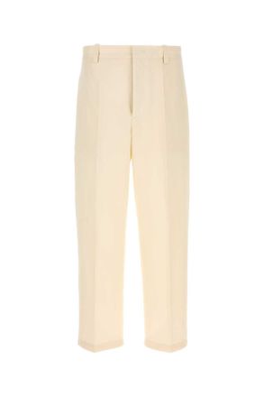 Jil Sander Ivory Cotton Pant