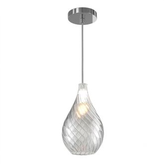 Top-Light Lampadario Moderno Top Light Tide 1242 Kappa + R10t1 Cr E27 Led Metallo Vetro Pirex, Vetro Trasparente
