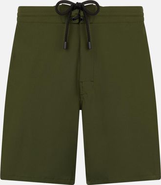 MC2 Saint Barth Military Green Long Stretch Comfort Surf Swim Shorts