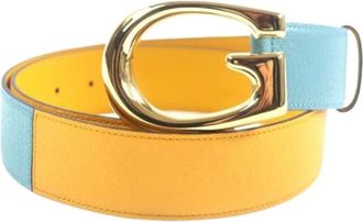 Gucci Pre-owned Vintage Riem - Heren - Vintage Accessoires - Veelkleurig - ONE Size - Leer - Vintage