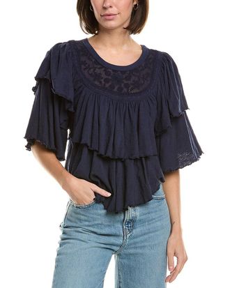 Free People Rose Party T-Shirt