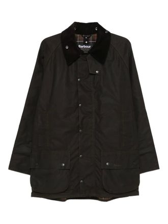 Barbour Giacca con colletto a coste - Marrone