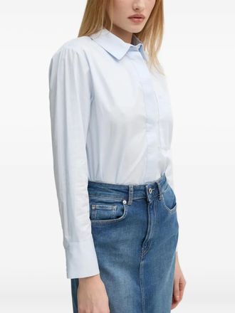 Pedro del Hierro Camicia con taschino - Blu