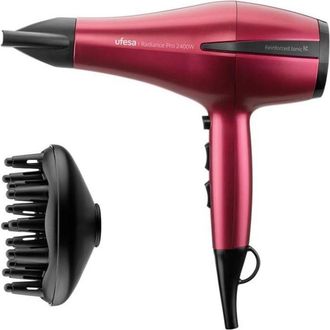 Ufesa Secador De Pelo - Ufesa - Radiance Pro - 2400w - Motor Ac - Tecnolog&iacute;a I&oacute;nica - Rojo