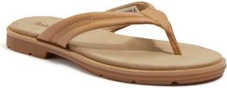 Timberland Calista Bay Flip Flop in Medium Beige Full Grain at Nordstrom, Size 8.5