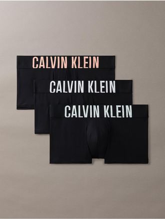 Calvin Klein Mens Intense Power 3-Pack Low Rise Trunk - Multi - XL
