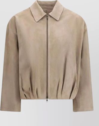 Salvatore Santoro suede bomber jacket