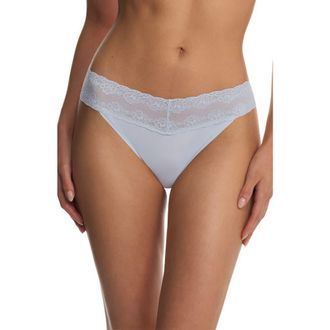 Natori Bliss Perfection One Size Thong in Frosted Sky at Nordstrom
