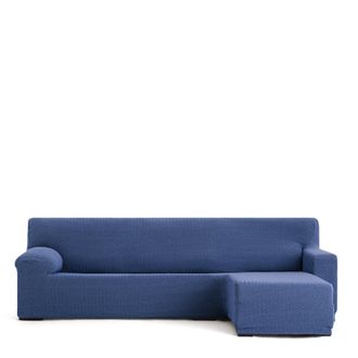 Eysa Funda de sof&aacute; chaise longue derecha b/c azul 250 - 360 cm