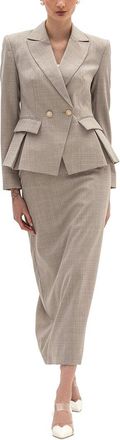 BGL Fashion 2pc Wool Jacket & Skirt Set