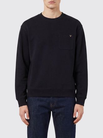Valentino Felpa girocollo in cotone con dettaglio VLogo Signature