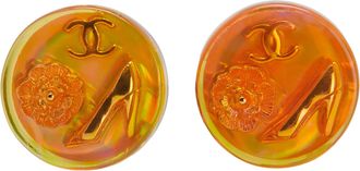 Chanel Oorbellen Logo Bloem Hak