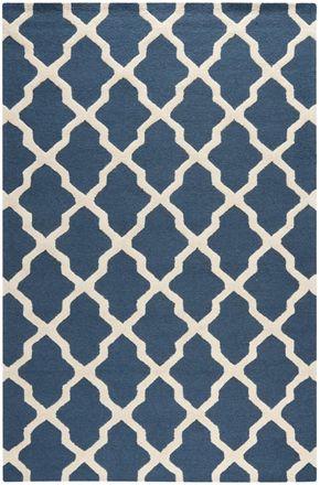 Safavieh Alfombra lana blu scuro blu/neutrale 183 x 274 cm