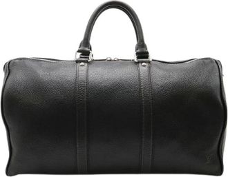 Louis Vuitton Pre-owned Tobaco Keepall 50 Boston Tas - unisex - Vintage Weekendtas - Zwart - ONE Size - Leer - Vintage