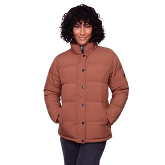 Alpine North FORILLON - Vegan Down Short Quilted Puffer Jacket in Maple at Nordstrom, Size X-Small