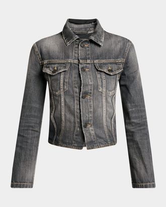 Women's Balenciaga Denim Jackets - up to −66% | Stylight