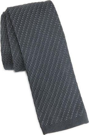 Brioni Knit Silk Tie in Flannel at Nordstrom Rack