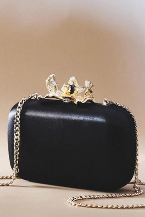 Olga Berg Adele Orchid Lock Clutch