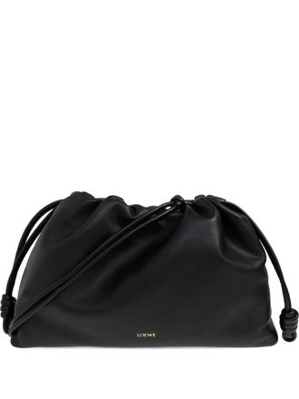 Loewe large Flamenco drawstring shoulder bag - Black