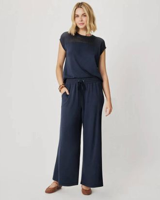 Splendid Jada Full Length Pant In Navy
