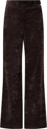 Liu Jo Pantalones Velluto Rectos - Trousers - Mujer - Marr&oacute;n - L