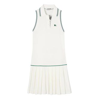 Burberry Vestido Corto Plisado - Dresses - Mujer - Blanco - XS