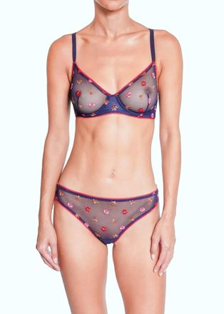 Huit Womens Bisou Bottom Bikini In Navy Blue