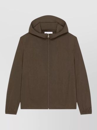 Givenchy hooded nylon silk blend coat style