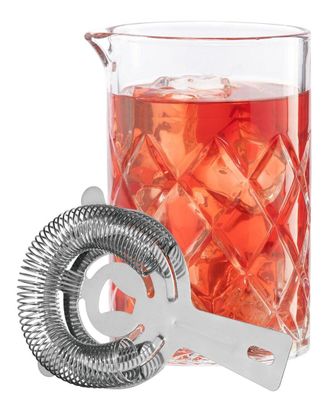 Oggi Cocktail Mixing Glass & Strainer Set