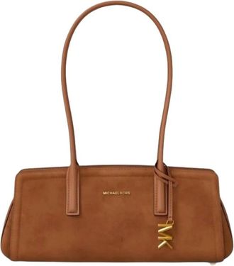 Michael Kors Tassen, Dames, Bruin, ONE Size, Leer, Sm Ew Shoulder Tote