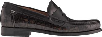 Ferragamo Mens Penny Leather Loafer In Brown