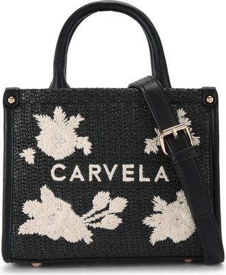 Carvela Womens Sorrento Micro Tote Bag - Black Fabric - One Size